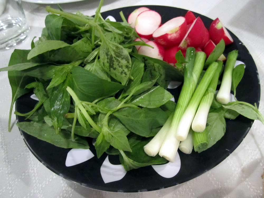 Вегетарианская кухня зелень
