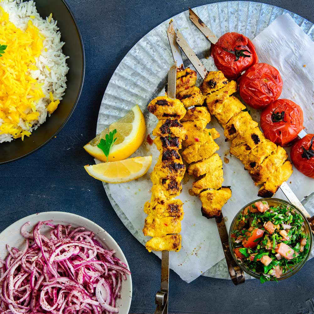 Иранская кухня Кебаб из курицы